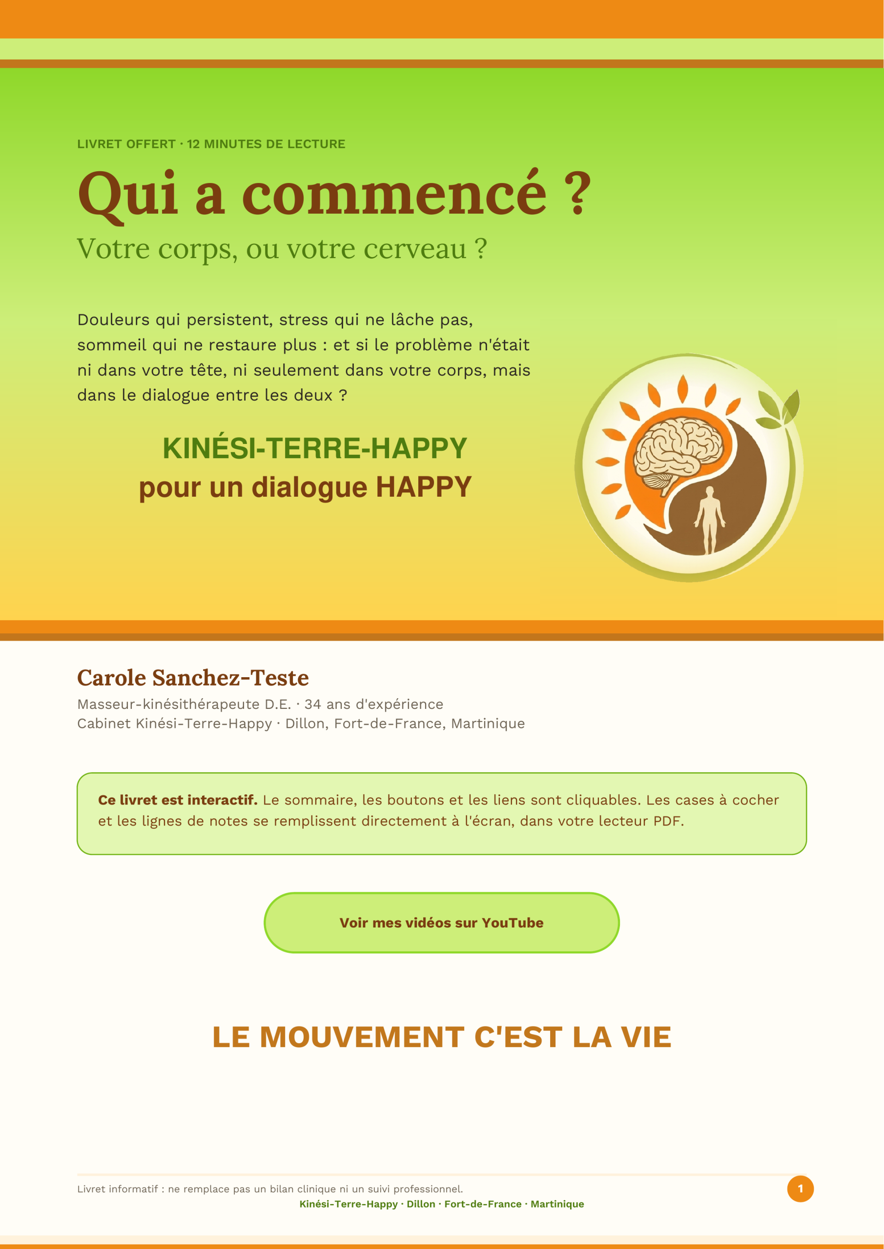 Le-duo-corps-cerveau-page-1 couverture ebook sur le biofeedback et neurofeedback